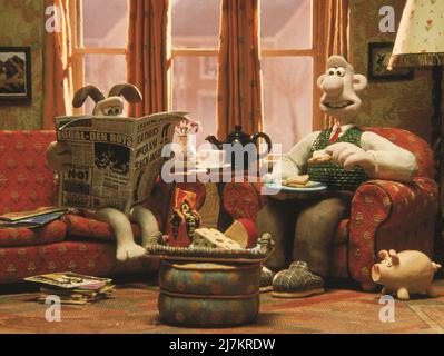 Wallace & Gromit: The Wrong Trousers  Year : 1993 UK Director : Nick Park Animation Stock Photo