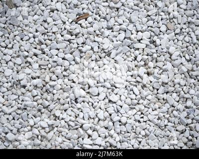 pearly white small stones background texture Stock Photo