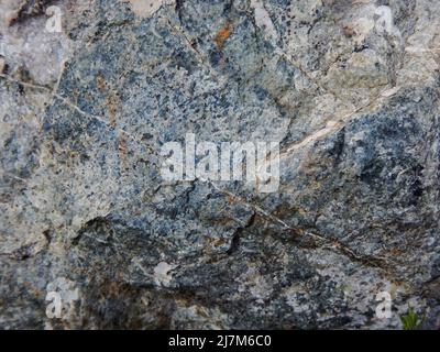 Gray rock with veins for a background Stock Photo