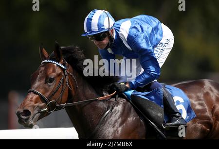 File photo dated 09-08-2020 of Minzaal. Owen Burrows is relishing the prospect of getting the horse back on track when he lines up in the 1895 Duke Of York Clipper Logistics Stakes at York on Wednesday. Issue date: Tuesday May 10, 2022. Stock Photo