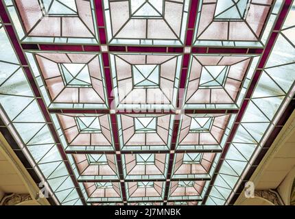 VICHY, FRANCE, APRIL 12, 2022 : exteriors decors of the thermal baths of the domes Stock Photo