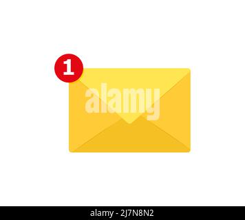 Envelope with a letter.Web site page and mobile app design element Eps 10 Stock Vector