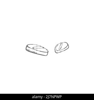 vector doodle tablets,pills Stock Vector