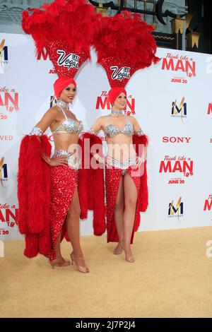 LOS ANGELES - JUN 9:  Showgirls at the 'Think Like A Man Too' LA Premiere at TCL Chinese Theater on June 9, 2014 in Los Angeles, CA Stock Photo