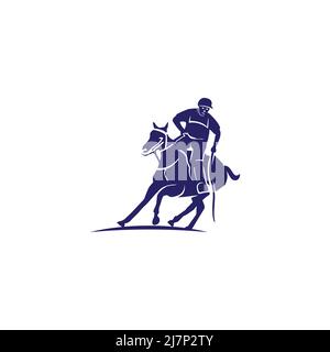 Derby, horse logo vector Stock Photo