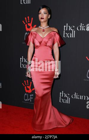 LOS ANGELES - DEC 11:  Rihanna at the Rihanna's First Annual Diamond Ball at the The Vineyard on December 11, 2014 in Beverly Hills, CA Stock Photo