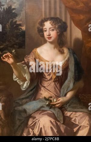 Portrait of Elizabeth Countess of Kildare by Peter Lely dated 1679 Stock Photo