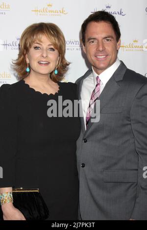 LOS ANGELES - JAN 11:  Mark Steines, Cristina Ferrare at the Hallmark Winter TCA Party at The Huntington Library on January 11, 2014 in San Marino, CA Stock Photo