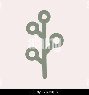Abstract floral sign Stock Vector