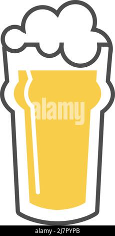 Beer icon logo design illustration template Stock Vector