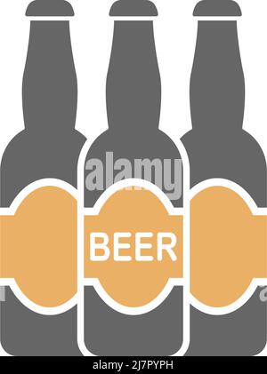 Beer icon logo design illustration template Stock Vector