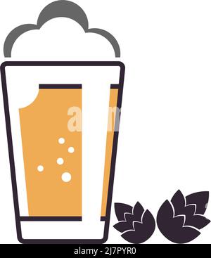 Beer icon logo design illustration template Stock Vector