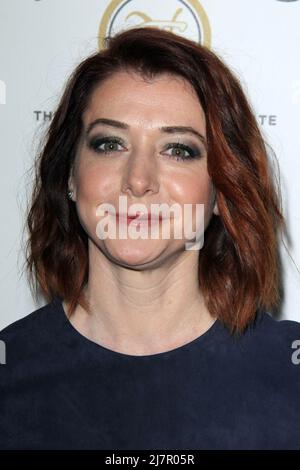 LOS ANGELES - APR 25:  Alyson Hannigan at the 19th Annual 'Taste For A Cure' at Beverly Wilshire on April 25, 2014 in Beverly Hills, CA Stock Photo