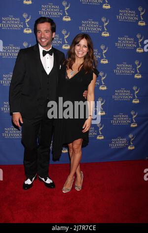 LOS ANGELES - JUN 20:  JD Roberto, Rebecca Budig at the 2014 Creative Daytime Emmy Awards at the The Westin Bonaventure on June 20, 2014 in Los Angeles, CA Stock Photo