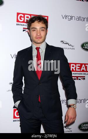 LOS ANGELES - FEB 28:  Ed Westwick at the 2014 GREAT British Oscar Reception at The British Residence on February 28, 2014 in Los Angeles, CA Stock Photo
