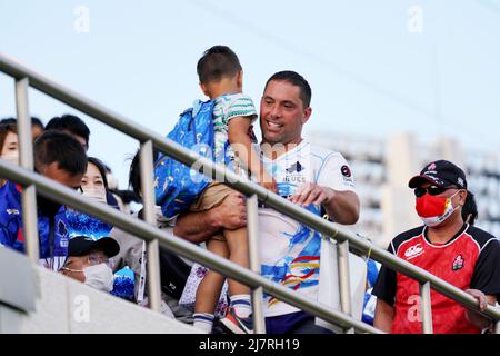 Paloma Mizuho Rugby Stadium, Aichi, Japan. 8th May, 2022. Karne Hesketh (), MAY 8, 2022 - Rugby : Japan Rugby League One match between Toyota Industries Shuttles Aichi 55-29 Munakata Sanix Blues at Paloma Mizuho Rugby Stadium, Aichi, Japan. Credit: SportsPressJP/AFLO/Alamy Live News Stock Photo
