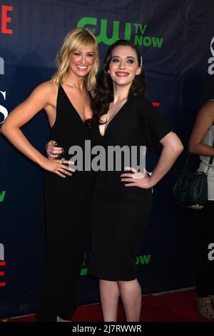 LOS ANGELES - JUL 17:  Beth Behrs, Kat Dennings at the CBS TCA July 2014 Party at the Pacific Design Center on July 17, 2014 in West Hollywood, CA Stock Photo