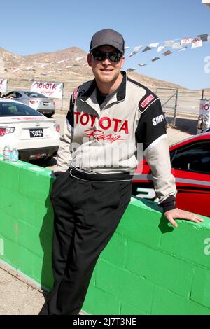LOS ANGELES - MAR 15:  Cole Hauser at the Toyota Grand Prix of Long Beach Pro-Celebrity Race Training at Willow Springs International Speedway on March 15, 2014 in Rosamond, CA Stock Photo