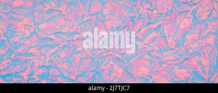 Blue and red painted crumpled paper texture background Stock Photo