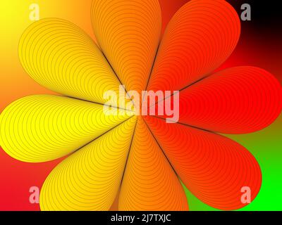 Abstract colored background with smooth lines. Vector illustration. Stock Vector