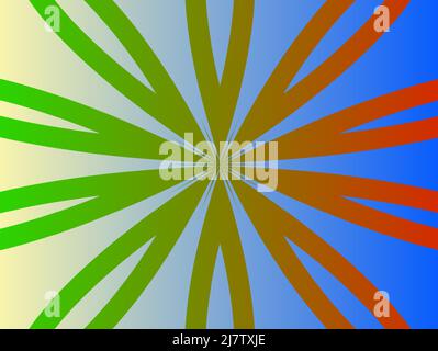 Abstract colored background with smooth lines. Vector illustration. Stock Vector