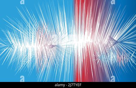 Abstract background with various color lines and strips Stock Vector