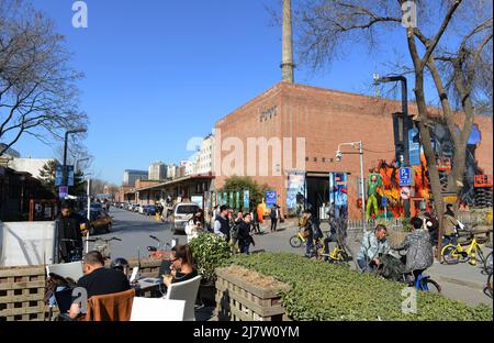 The vibrant 798 Art zone in Chaoyang, Beijing, China. Stock Photo