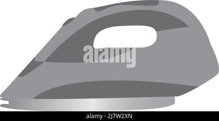 vector illustration of the dress iron box on gray color. on white background Stock Vector