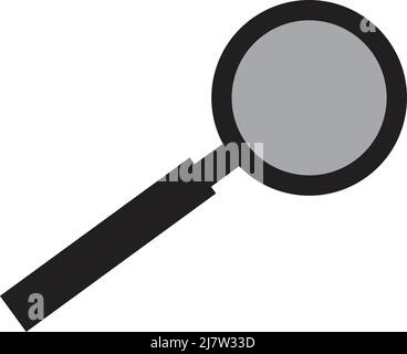magnifying glass on white background Stock Vector