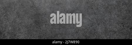 Stone wall background panoramic view. Seamless abstract gray concrete texture Stock Photo