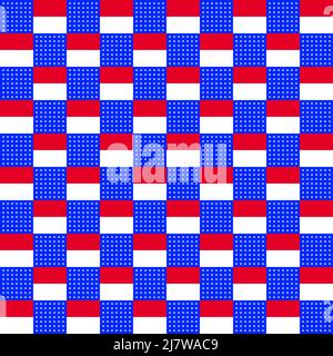 Abstract background celebration 4th July America nation pattern wallpaper vector illustration Stock Vector