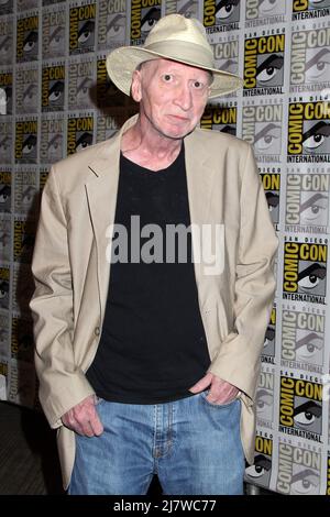 SAN DIEGO - JUL 26:  Frank Miller at the 'Sin City: A Dame To Kill For' Comic Con Red Carpet at the Hilton San Diego Bayfront on July 26, 2014 in San Diego, CA Stock Photo