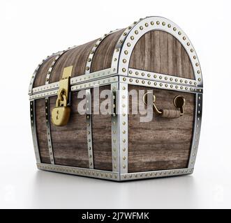 Safe box with golden coins on the - Treasure Chest Full Of Antique Gold Coins And Jewels Isolated On White Background 3d Illustration 2j7wfmk 