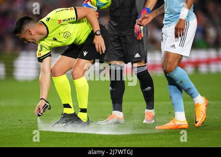 The referee Miguel Angel Ortiz Arias during the La Liga match between ...