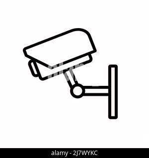 cctv icon vector. Linear style sign for mobile concept and web design. safety camera symbol illustration. Pixel vector graphics - Vector. Stock Vector