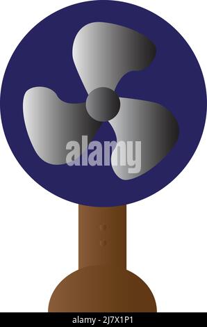 illustration of table fan icon. with white background Stock Vector