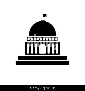 White house, congress vector icon Stock Vector