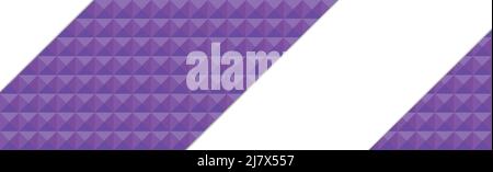 Panoramic purple web background template of many identical squares with space for text - Vector illustration Stock Vector
