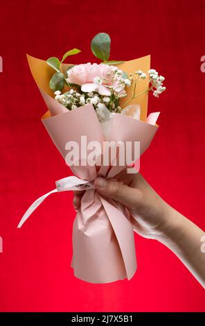 Celebrating Mother's Day with flowers and a bright sky on May 10 Stock ...