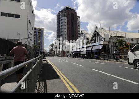 John Kennedy street is next to Port Louis and is located in Port Louis, Mauritius. John Kennedy street has a length of 0.29 kilometres. Stock Photo