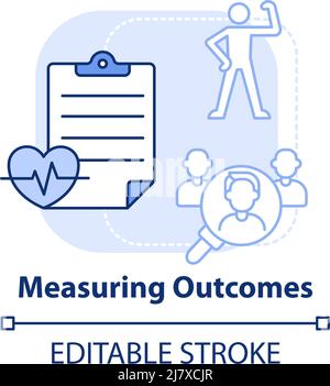 Measuring outcomes concept icon Stock Vector Image & Art - Alamy
