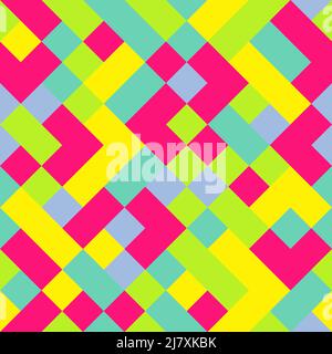 Background of geometric shapes made using many bright gradients. Stock Vector