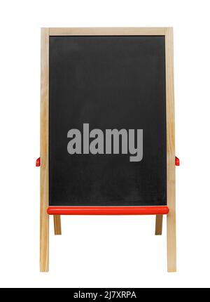 Board for notes on a white background. Stock Photo