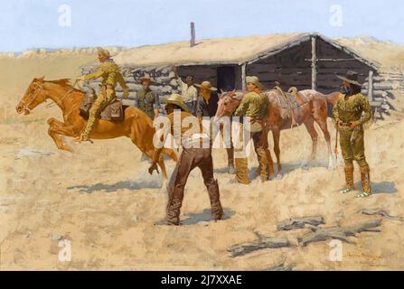 The coming and going of the pony express Stock Photo