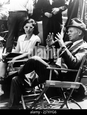 RICHARD WIDMARK on set location candid in New York during filming of MADIGAN 1968 director DON SIEGEL novel The Commissioner by Richard Dougherty Universal Pictures Stock Photo