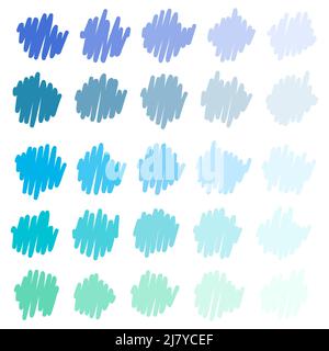 Spot Color Gradient Abstract color gradient spots set isolated on transparent background ...