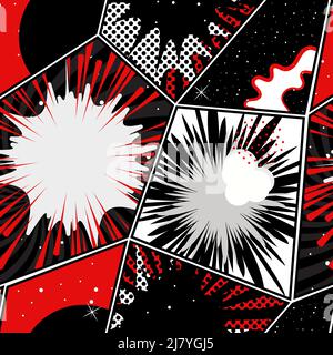 Vintage pop art style comic background Stock Vector Image & Art - Alamy