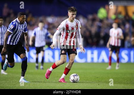 Sheffield, England, 9th May 2022.   Jack Clarke of Sunderland during the Sky Bet League 1 match at Hillsborough, Sheffield. Picture credit should read: Isaac Parkin / Sportimage Stock Photo