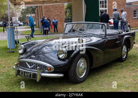 1964 Daimler Dart SP250 ‘43 HYT ‘ on display at the April Scramble held at the Bicester Heritage Centre on the 23rd April 2022 Stock Photo