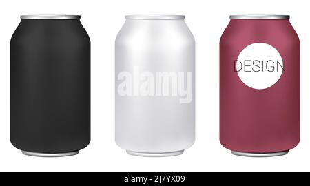 A vector can in mesh gradient style Stock Vector
